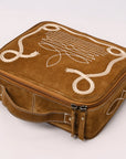 American Darling Suede Genuine Leather Jewelry Case Bag