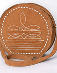 American Darling Canteen Genuine Leather women bag western handbag purse