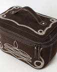American Darling Jewelry Case Genuine Western Suede Leather Women's Bag | Organizer for Women Travel