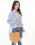American Darling Cross Body Suede Genuine Western Leather Women Bag Handbag Purse |