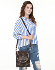 American Darling Cross Body Suede Genuine Western Leather Women Bag Handbag Purse |