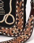 American Darling Hand Tooled Genuine Leather Crossbody Bag