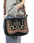 American Darling Hand Tooled Genuine Leather Crossbody Bag