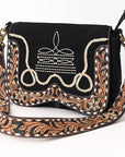 American Darling Hand Tooled Genuine Leather Crossbody Bag