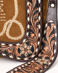 American Darling Hand Tooled Genuine Leather Crossbody Bag