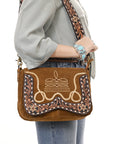 American Darling Hand Tooled Genuine Leather Crossbody Bag