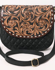 American Darling Hand Curved Genuine Leather Crossbody Bag