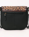 American Darling Hand Curved Genuine Leather Crossbody Bag