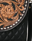 American Darling Hand Curved Genuine Leather Crossbody Bag