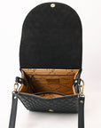 American Darling Hand Curved Genuine Leather Crossbody Bag