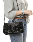American Darling Suede Bag Genuine Leather Clutch Bag