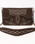 American Darling Suede Bag Genuine Leather Clutch Bag