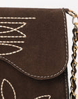 American Darling Suede Bag Genuine Leather Clutch Bag