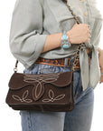 American Darling Suede Bag Genuine Leather Clutch Bag