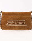 American Darling Suede Bag Genuine Leather Clutch Bag