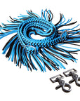 1" X 8Ft Hilason Braided Poly Barrel Horse Racing Reins Flat Grip Knots W/ Snaps