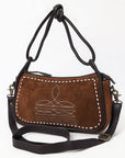 American Darling Crossbody Suede Full Grain Genuine Western Leather Women Bag | Handbag Purse for Cute