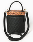 American Darling Jewelry Case Hand Tooled Genuine Western Leather Women Bag Western Handbag Purse