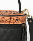 American Darling Jewelry Case Hand Tooled Genuine Western Leather Women Bag Western Handbag Purse