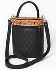 American Darling Jewelry Case Hand Tooled Genuine Western Leather Women Bag Western Handbag Purse