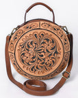 American Darling Canteen Hand Tooled Genuine Leather women bag western handbag purse