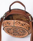 American Darling Canteen Hand Tooled Genuine Leather women bag western handbag purse