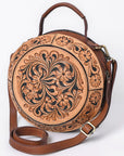 American Darling Canteen Hand Tooled Genuine Leather women bag western handbag purse