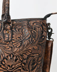 Tote Hand Tooled Genuine Western Leather Women Bag