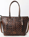 Tote Hand Tooled Genuine Western Leather Women Bag