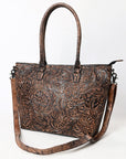 Tote Hand Tooled Genuine Western Leather Women Bag