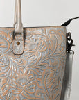 Tote Hand Tooled Genuine Western Leather Women Bag