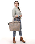 Tote Hand Tooled Genuine Western Leather Women Bag