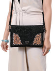 ADBG1641 Crossbody Hand Tooled Genuine Western Leather Women Bag
