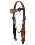 AMERICAN DARLING Western Horse Headstall Breast Collar Set American Leather