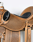 HILASON Western Horse Wade Ranch Roping American Leather Saddle Brown