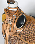 HILASON Western Horse Wade Ranch Roping American Leather Saddle Brown