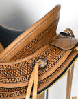 HILASON Western Horse Wade Ranch Roping American Leather Saddle Brown