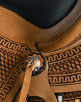 HILASON Western Horse Wade Ranch Roping American Leather Saddle Brown