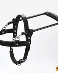Guide Dog Harness Hilason Black Padded Genuine Leather Harness