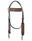 BAR H EQUINE Western Horse Headstall Breast Collar Set American Leather