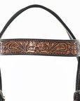 BAR H EQUINE Western Horse Headstall Breast Collar Set American Leather
