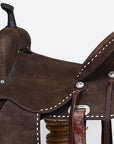 Flex Tree Western Horse Saddle In American Leather Barrel Trail Hilason