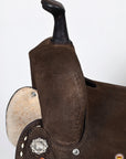 Flex Tree Western Horse Saddle In American Leather Barrel Trail Hilason