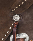 Flex Tree Western Horse Saddle In American Leather Barrel Trail Hilason