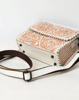 American Darling Crossbody Beautifully Hand Tooled Genuine Leather Western Women Bag Handbag Purse |