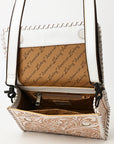 American Darling Crossbody Beautifully Hand Tooled Genuine Leather Western Women Bag Handbag Purse |