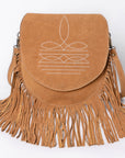 American Darling Crossbody Genuine Suede Leather women bag western handbag purse