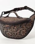 American Darling Fanny Pack Hand Tooled Genuine Western Leather Women Bag Handbag Purse |