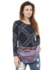 American Darling Fanny Pack Hand Tooled Genuine Western Leather Women Bag Handbag Purse |
