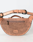 American Darling Fanny Pack Hand Tooled Genuine Western Leather Women Bag Handbag Purse |